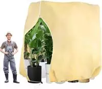 Winterschutz Pflanzen 85 G/m2 Atmungsaktiv K&uuml;belpflanzensack Frostschutz