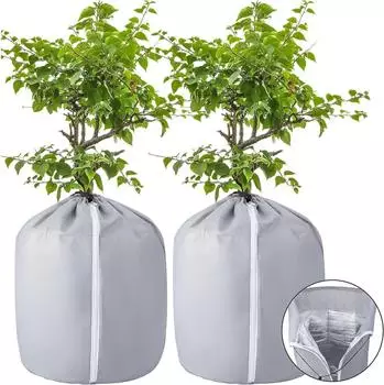 LuxusKollektion Thermo Topfschutz Winterschutz 2er Set 50x45cm