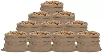 vidaXL Jutes&auml;cke 10 Stk. 100x110cm, 100% Jute, 340g/m&sup2; (155788)