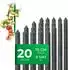 Novatool Pflanzstäbe 75cm 8mm grün kunststoffummanteltes Metall 20er-Set
