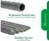 Novatool Pflanzstäbe 150cm 16mm grün kunststoffummanteltes Metall 10er-Set