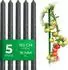 Novatool Pflanzstäbe 150cm 16mm grün kunststoffummanteltes Metall 5er-Set