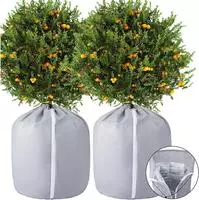 2 St&uuml;ck Thermo Topfschutz F&uuml;r Pflanzen 70x65cm Winter Frost Schutzbeutel