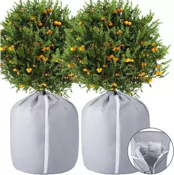LuxusKollektion Thermo Topfschutz Frostschutz 70x65cm, 2er Set
