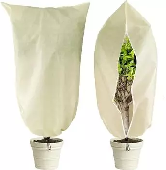 LuxusKollektion Frostschutz-Pflanzensack 180x120cm mit Rei&szlig;verschluss, 2er-Set
