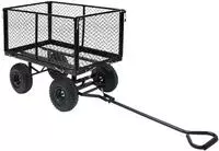 vidaXL Gartenwagen Schwarz 350 kg
