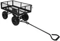 vidaXL Gartenwagen Schwarz 250 kg