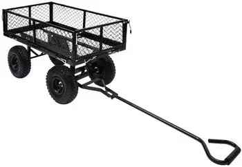 vidaXL Gartenwagen 250kg, schwarz (92580)
