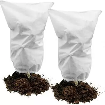 LuxusKollektion Winterschutzhaube 50g/m&sup2; 60x80cm mit Zugband, 2er-Pack