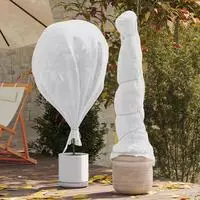 vidaXL Winterschutz fur Pflanzen Wei&szlig; 20 x 3,2 m Vliesstoff
