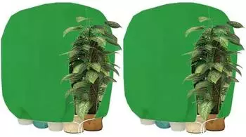 LuxusKollektion Winterschutzhaube mit Rei&szlig;verschluss, gr&uuml;n, 200x240cm, 2 St&uuml;ck