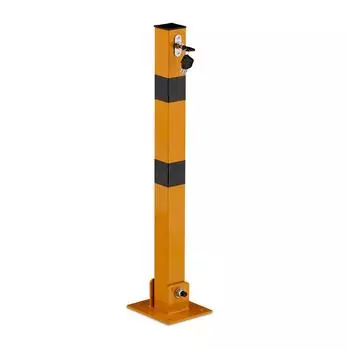 Relaxdays Klapp-Sperrpfosten Gelb/Schwarz 3er-Set