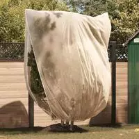 vidaXL Winterschutz fur Pflanzen 2,4 x 2 m Vliesstoff Beige