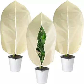 LuxusKollektion Winterschutzhaube f&uuml;r K&uuml;belpflanzen 100x80cm, 3er-Set