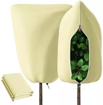 LuxusKollektion Pflanzenschutzhaube Winterschutz mit Rei&szlig;verschluss & Zugband, M (120x180cm)