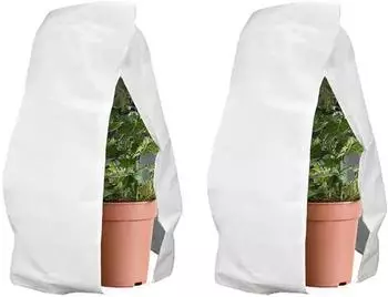 LuxusKollektion Winterschutzhaube f&uuml;r Pflanzen 80x120cm, wei&szlig;, 2 St&uuml;ck