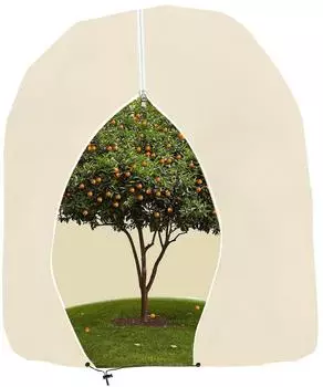 LuxusKollektion Pflanzenschutzhaube f&uuml;r K&uuml;belpflanzen 200x240cm, beige, mit Rei&szlig;verschluss