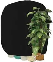 Pflanzenschutzhaube, Schwarz, Textil, 10x5x15 cm, Gartenzubeh&ouml;r