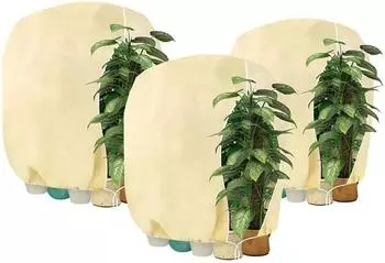 LuxusKollektion Winterschutzhaube mit Rei&szlig;verschluss, beige, 120x180cm, 3 St&uuml;ck