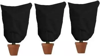 LuxusKollektion Pflanzenabdeckung Winterschutz 60x80cm, schwarz, 3 St&uuml;ck