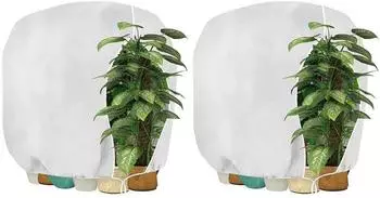 LuxusKollektion Winterschutzhaube f&uuml;r Pflanzen mit Rei&szlig;verschluss, 160x240cm, wei&szlig;, 2 St&uuml;ck