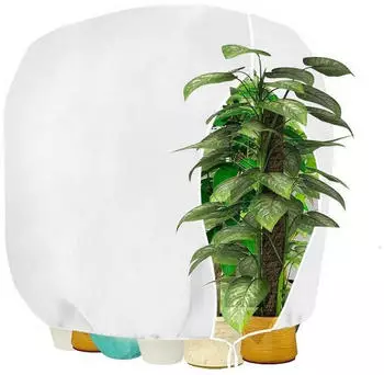 LuxusKollektion Winterschutzhaube f&uuml;r Pflanzen, atmungsaktiv, wei&szlig;, 160x180cm