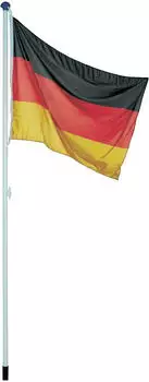 Albatros Alu-Fahnenmast 6,20 m + Deutschlandfahne 150 x 90cm