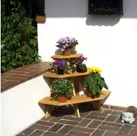 promadino Blumenst&auml;nder "Blummentreppe Ecke" BxTxH: 87x59x62 cm