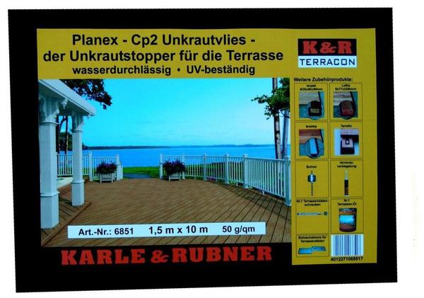 Karle & Rubner Unkrautvlies Planex-Cp2 1,5 x 10m (50 g/m²)