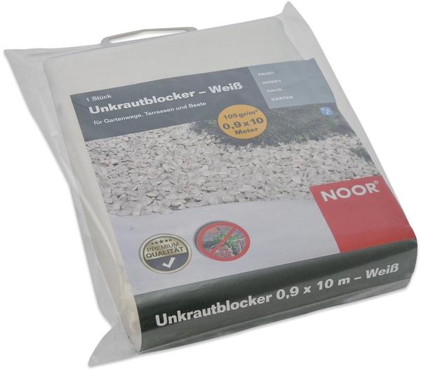 Noor Unkrautblocker weiß 0,9 x 10m (105 g/m²)