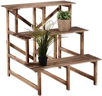 3-etagen Pflanzenst&auml;nder, Klappbarer 78 Cm Hoch Blumenst&auml;nder F&uuml;r Innen Au&szlig;en,
