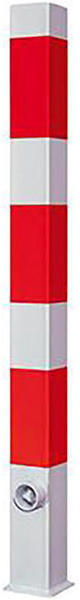 Gausmann Absperrpfosten 70 x 70 mm rot/weiß herausnehmbar 1400 mm