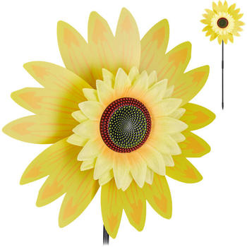Relaxdays Windrad Blume für Garten (10028740)