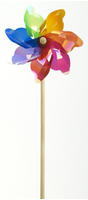 TrendLine Windrad bunt &Oslash; ca.16 cm Standh&ouml;he: ca. 48 cm Windspiel Windspirale