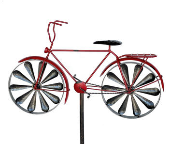DanDiBo Gartenstecker Metall Fahrrad XL 160cm rot (96100)