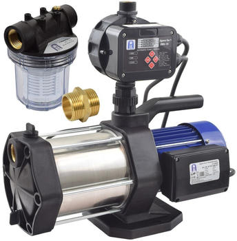 Agora-Tec Hauswasserwerk-5-1300-18DW-1L mit Druckschalter und Vorfilter