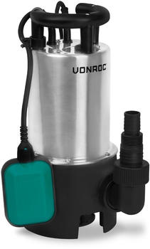 VONROC Tauchpumpe 850W 14000 l/h Edelstahl