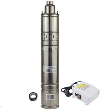 Agora-Tec 4 Zoll Tiefbrunnenpumpe PREMIUM 370W-1.8-75-screw 30m Kabel