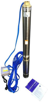 CHM GmbH Tiefbrunnenpumpe 3 Zoll 0,75 kW 3780 l/h u. Motorschutzschalter
