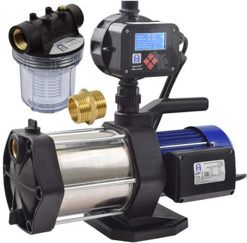 Agora-Tec Hauswasserwerk-5-1300-18DW-LCD-1L mit Druckschalter und Vorfilter