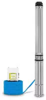 EBERTH 4" Tiefbrunnenpumpe aus Edelstahl, 1100W, 1 1/2" Anschluss, 20m Kabel,...