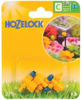 Hozelock 180° Mikrojet Sprühregner einstellbar 3 Stk (2794)