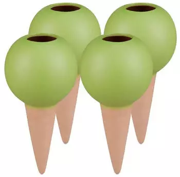 Relaxdays Tonspitzen bew&auml;sserung Bew&auml;sserungskugeln Gie&szlig;kegel Pflanzenbew&auml;sserung 4 St&uuml;ck (10036016)