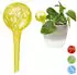 Relaxdays Bewässerungskugel 2er Set dosierte Bewässerung Pflanzen u. Blumen Gießhilfe Büro Urlaub Ø 6 cm Glas gelb 2 Stück 2 (10025455_48)