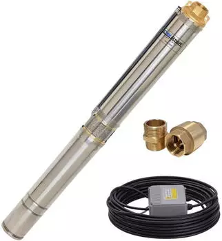 CHM GmbH Tiefbrunnenpumpe 3 Zoll 550W 2780l/h 6,1bar (75QJD114-0,55)