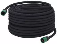 vidaXL Tropfschlauch Schwarz 0,6" 50 m Gummi