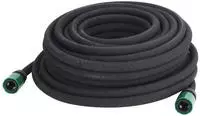 vidaXL Tropfschlauch Schwarz 0,6" 25 m Gummi