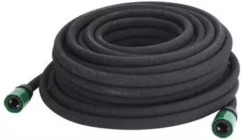 vidaXL Tropfschlauch Schwarz 0,6" 25 m Gummi (155870)