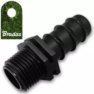 Bradas Rohrverbindung Tropfbew&auml;sserungssystem 2cm (DSWA04-1220L)