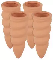 12 X Tonkegel Bew&auml;sserung, Bew&auml;sserungshilfe Pflanzen, F&uuml;r 1,5 L Flaschen,